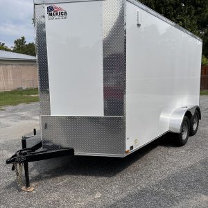 Enclosed Cargo Trailer: 7X14 Tandem Axle