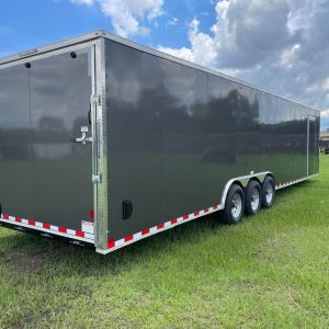 Enclosed Cargo Trailer long back door black